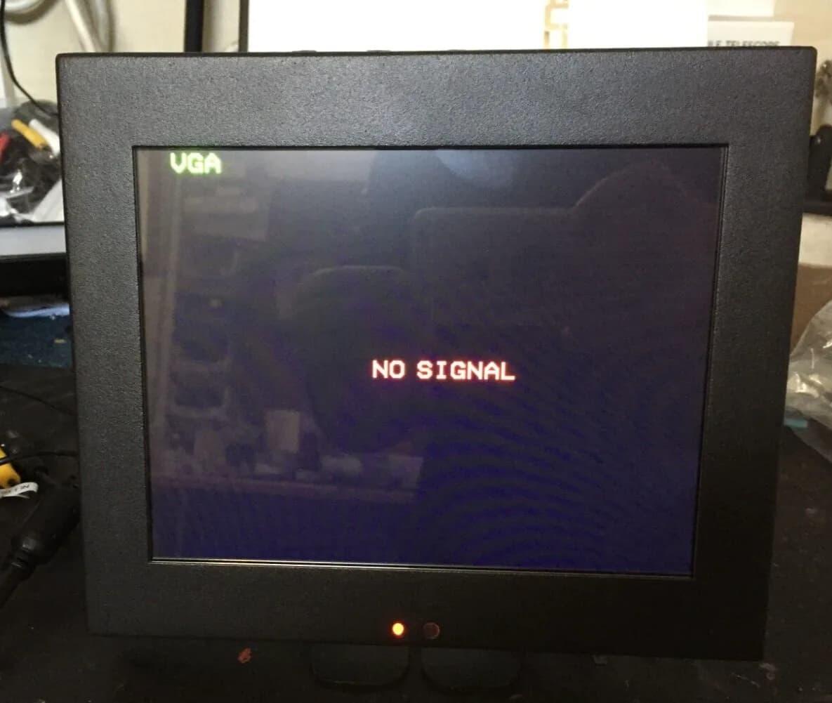 8" LED Monitor Metal Case Glass Front VGA BNC & Remote Control 800 x 600 PIXELS