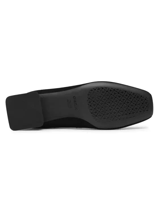 GEOX Respira D Vivyanne Bal C Pump Black Leopard Shoes UK 4 EU 37 SUEDE