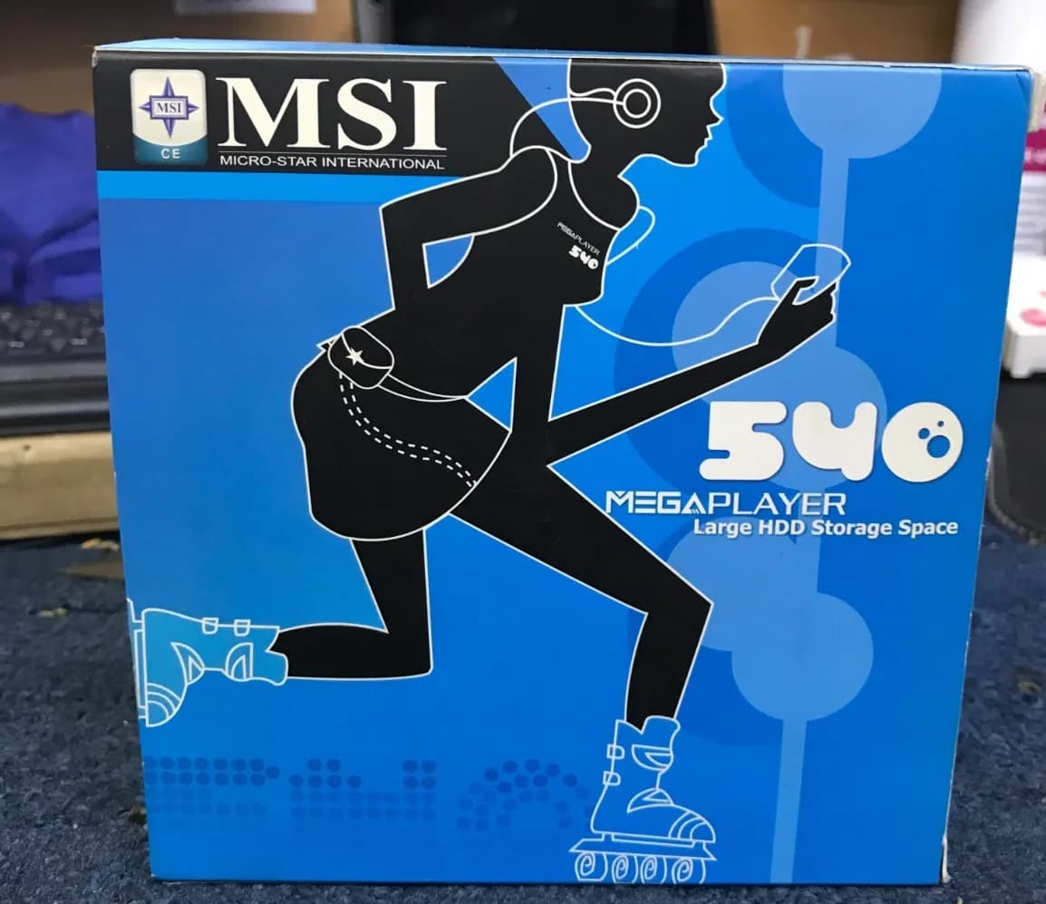 VINTAGE MSI MEGAPLAYER WMA MP3 PLAYER MEGA 540 BNIB