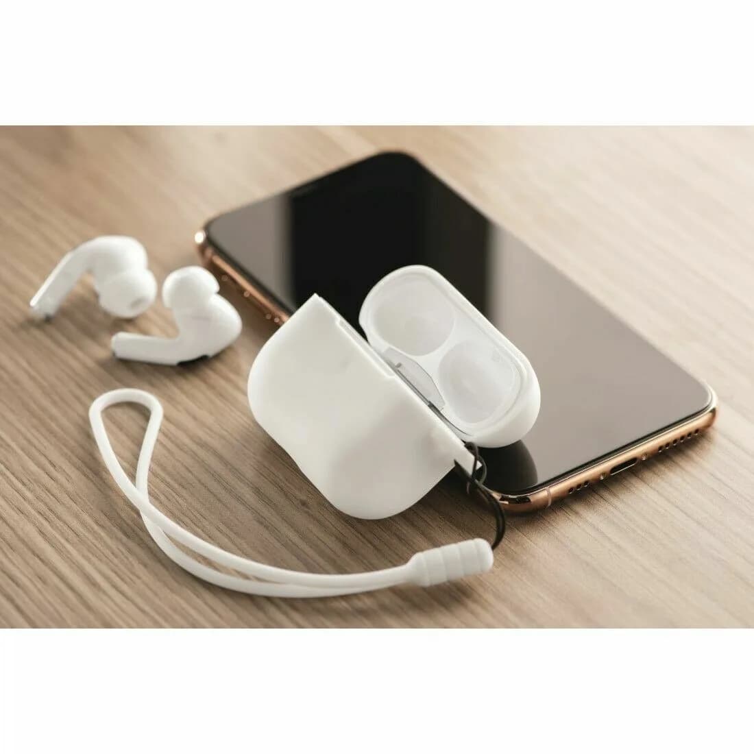 Hama Protective Sleeve for Apple AirPods Pro, White, iPhone,