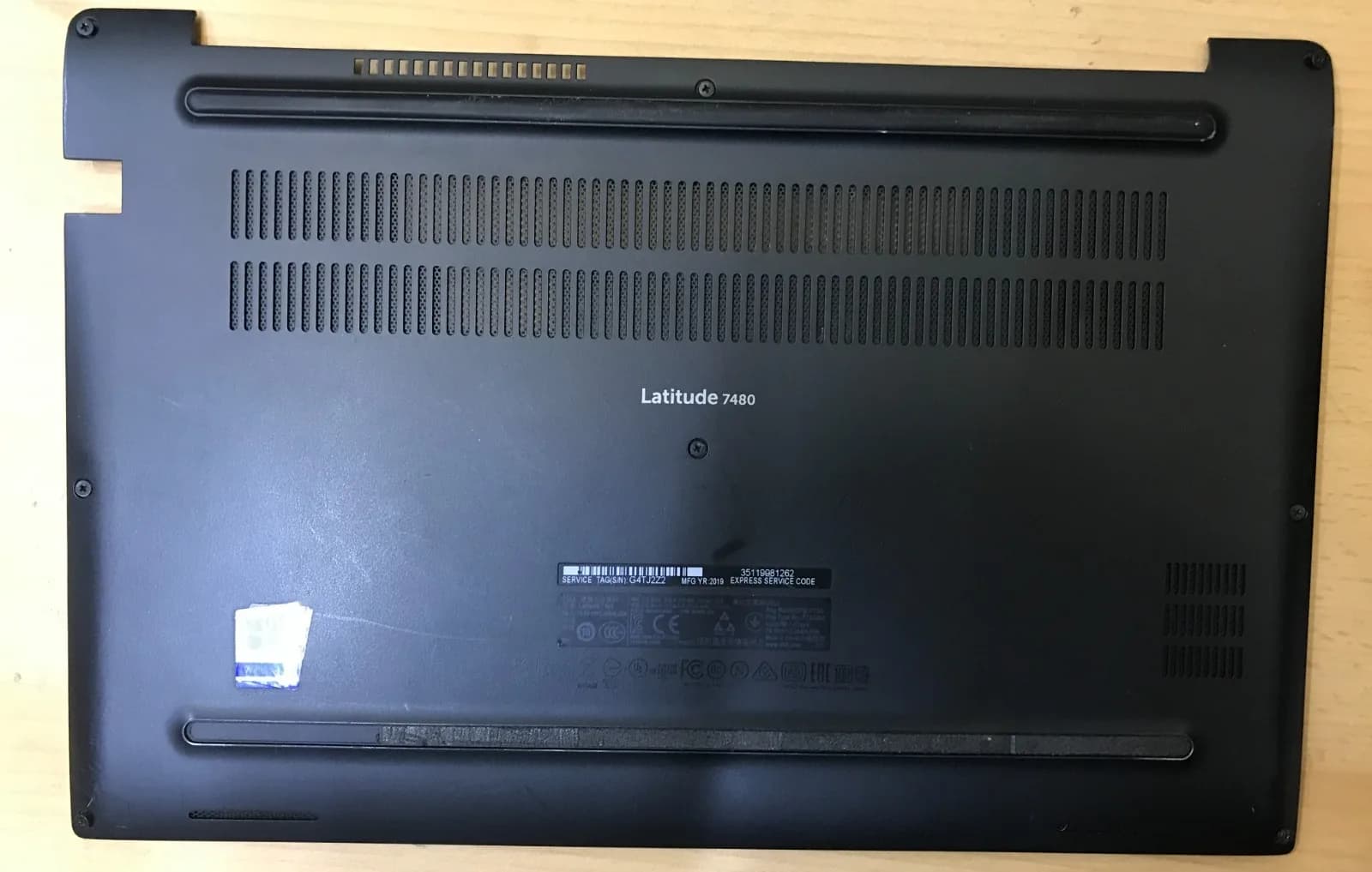 Dell Latitude 7480 E7480 E7490 Lower Bottom Base Case Cover with Screws