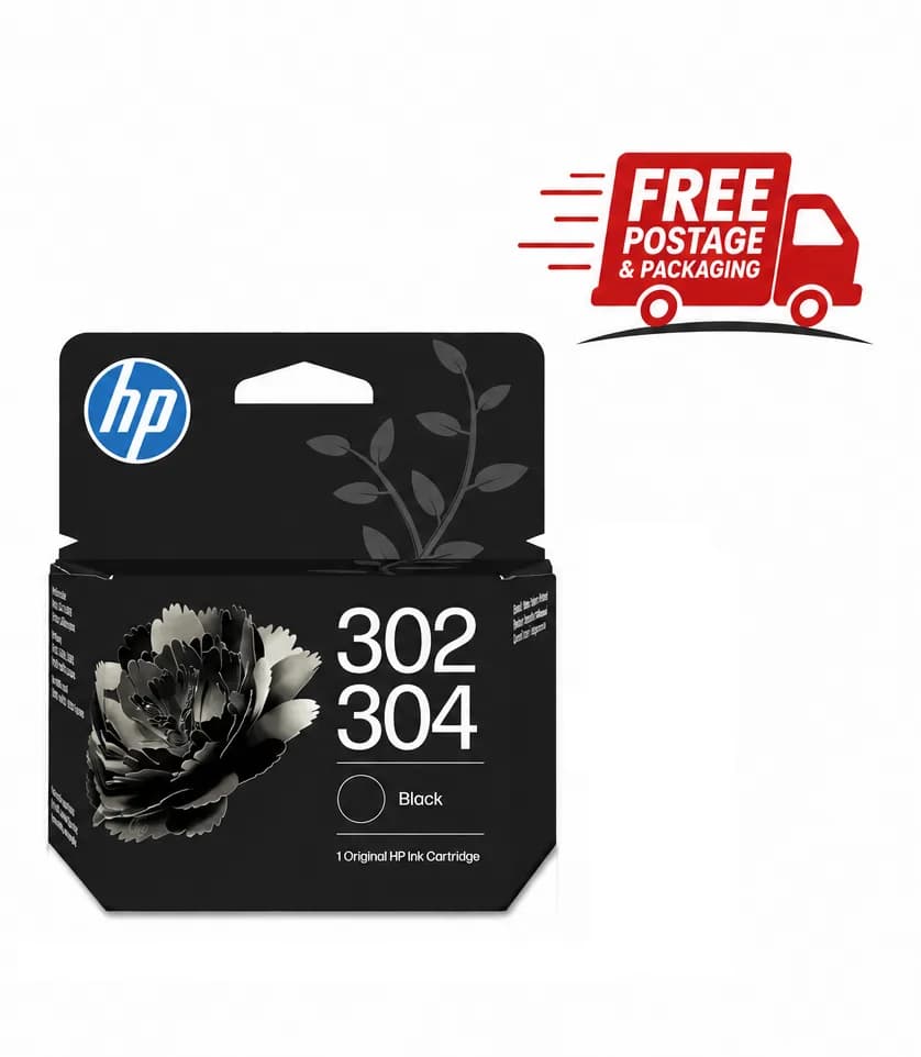 ORIGINAL HP 302 / 304 INK CARTRIDGE BLACK BRAND NEW SEALED