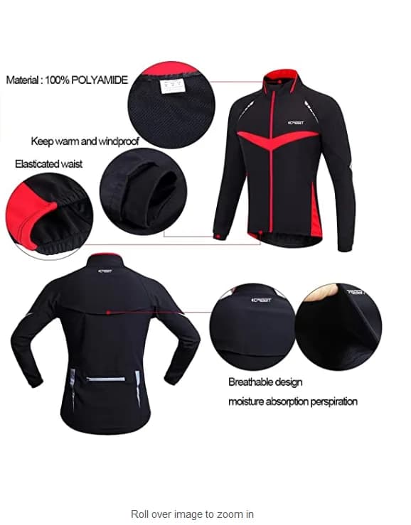 iCREAT Men’s Jacket, Air Jacket, Windproof, Waterproof, Cycle bike Mountain