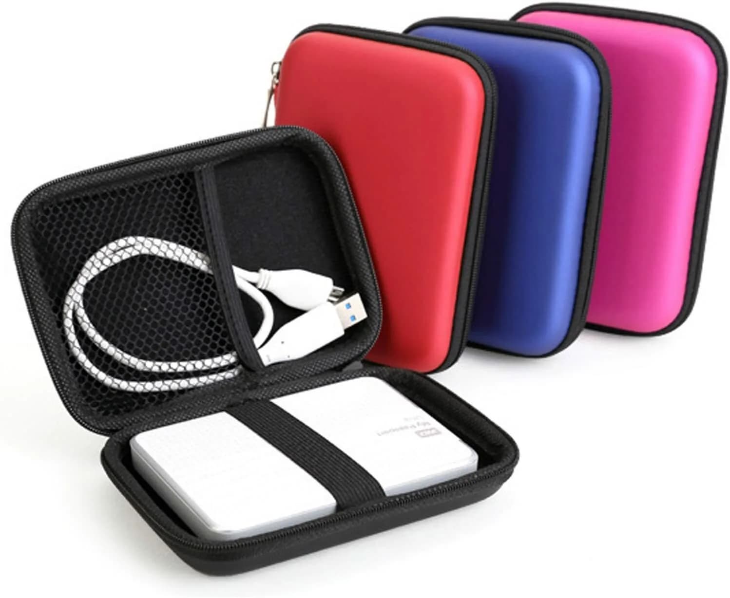 Lusee® Multifunctional External Hard Drive Bag Case Cover 2.5 Inch Portable
