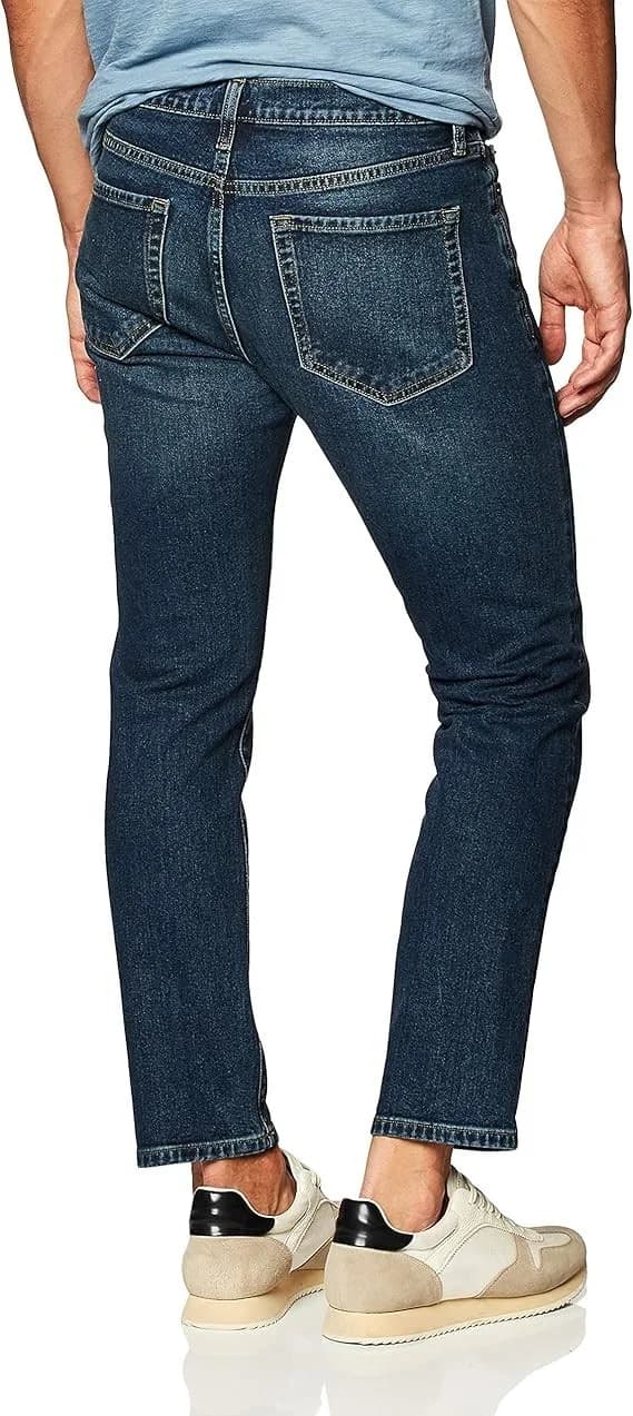 Amazon Essentials Men's Slim-Fit Jeans DARK Wash 35 W X 34 L
