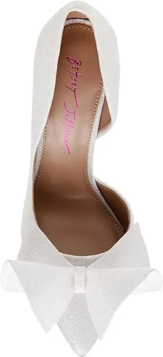 Betsey Johnson Women's Nobble Pumps Heels ivory uk size 5