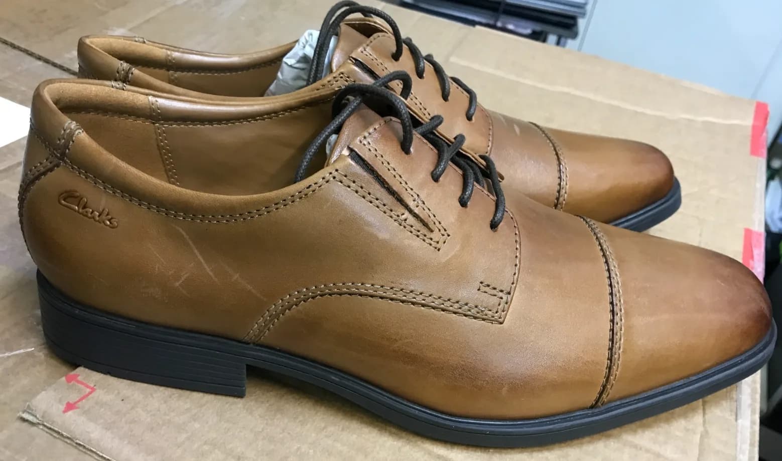 Mens Clarks Tilden Cap Formal Lace Up Shoes uk size 9