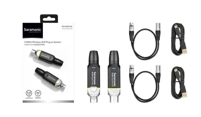 Saramonic Blink800 B2 Wireless XLR Plug-On System 5.8GHZ BRAND NEW SEALED