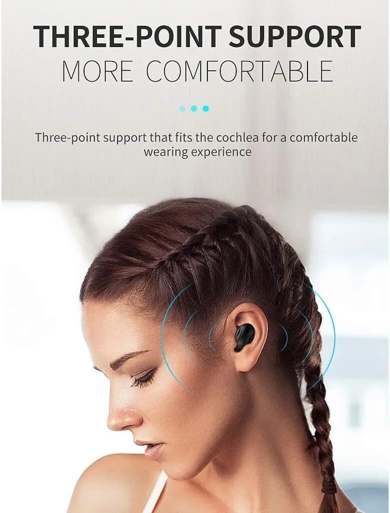 ***New*** XG-13 True Wireless Stereo Bluetooth Earphones Earbuds 5.0 Mic Black
