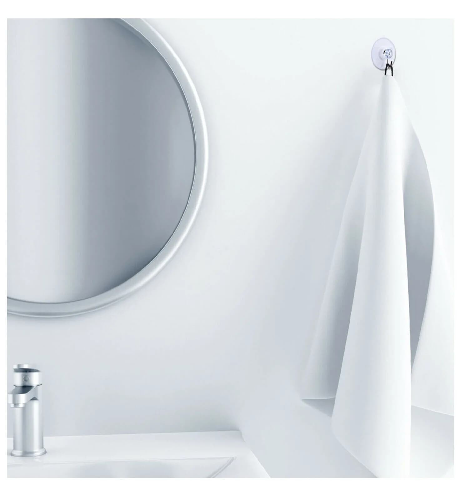 12 PACK 45mm Bathroom Kitchen Suction Cup Wall Hooks Hangers