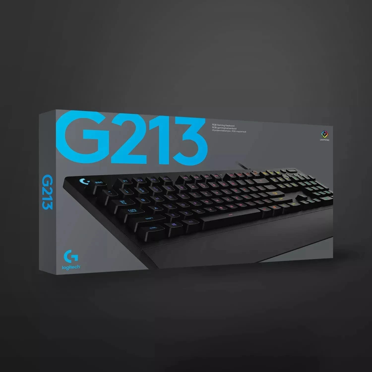 Logitech G213 Prodigy Gaming Keyboard with RGB Tactile Mech-Dome Keyswitches