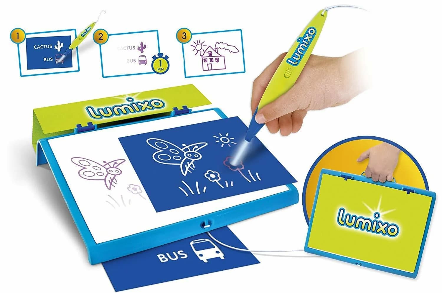 Lansay – 14600 – lumixo Illuminated Sketch Board draw with the light Kids Toys