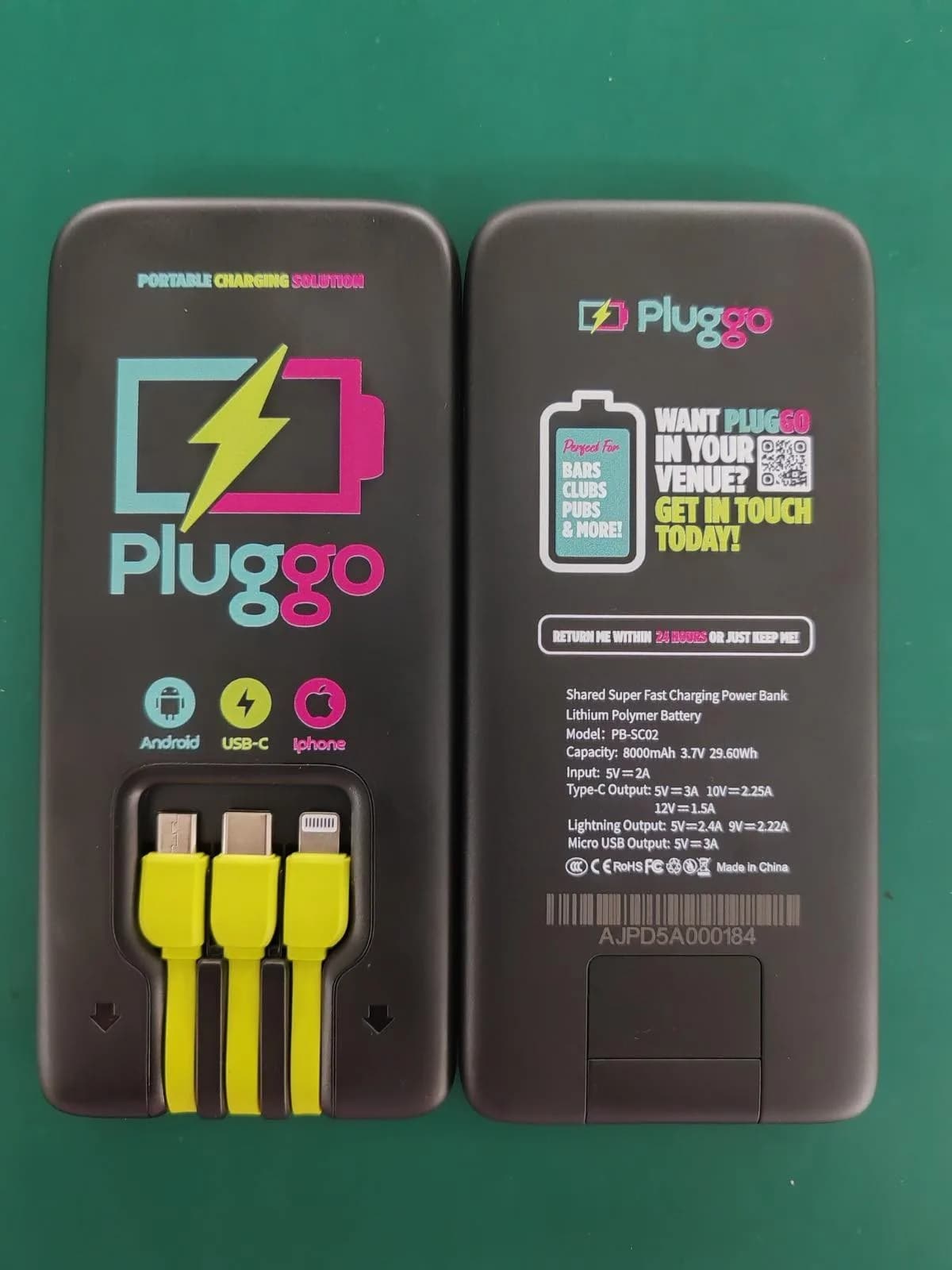 Pluggo Portable Battery Charger Power Bank USB Charging Pack READ DESCRIPTION