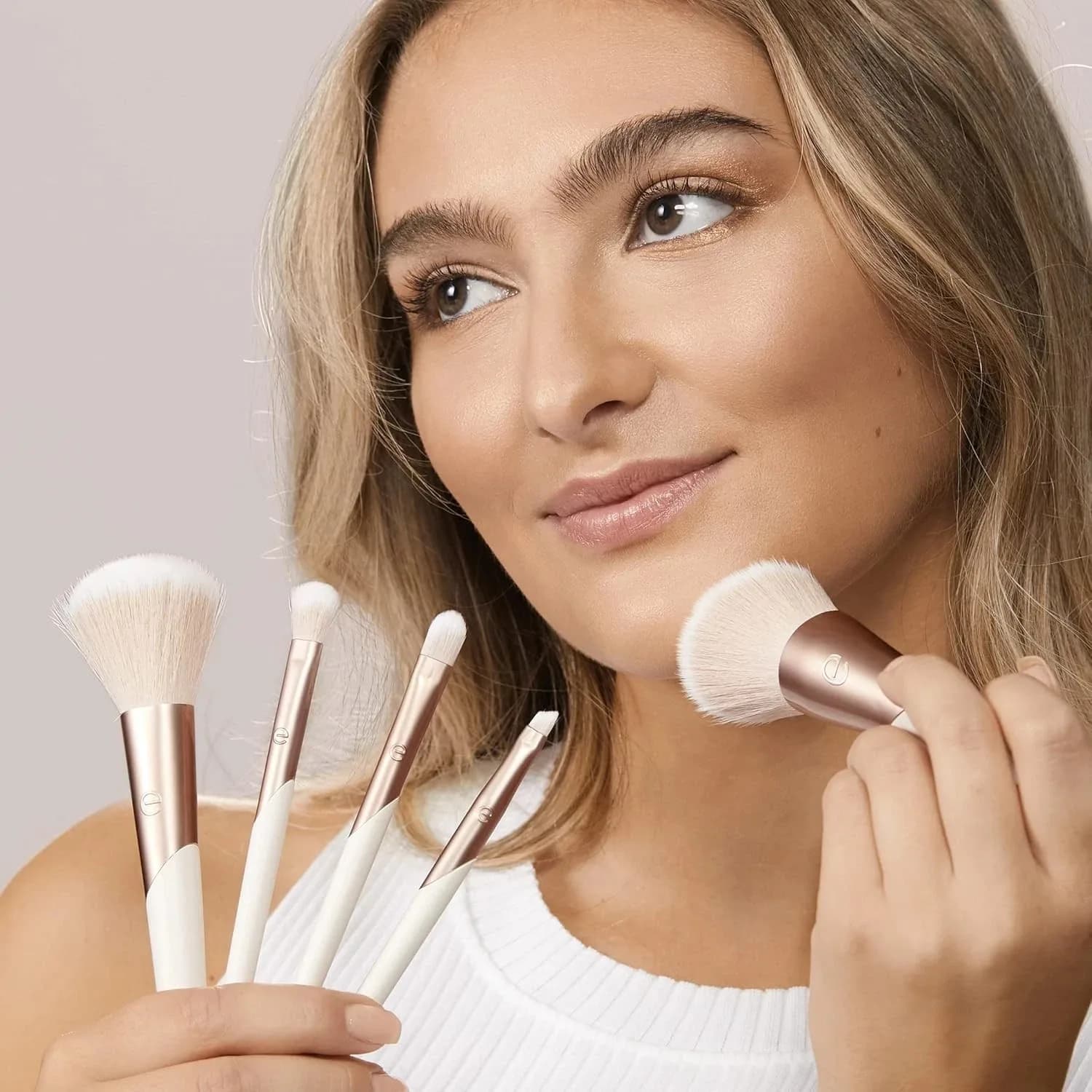 EcoTools Luxe Natural Elegance Professional Face Makeup & Foundation Brush Set