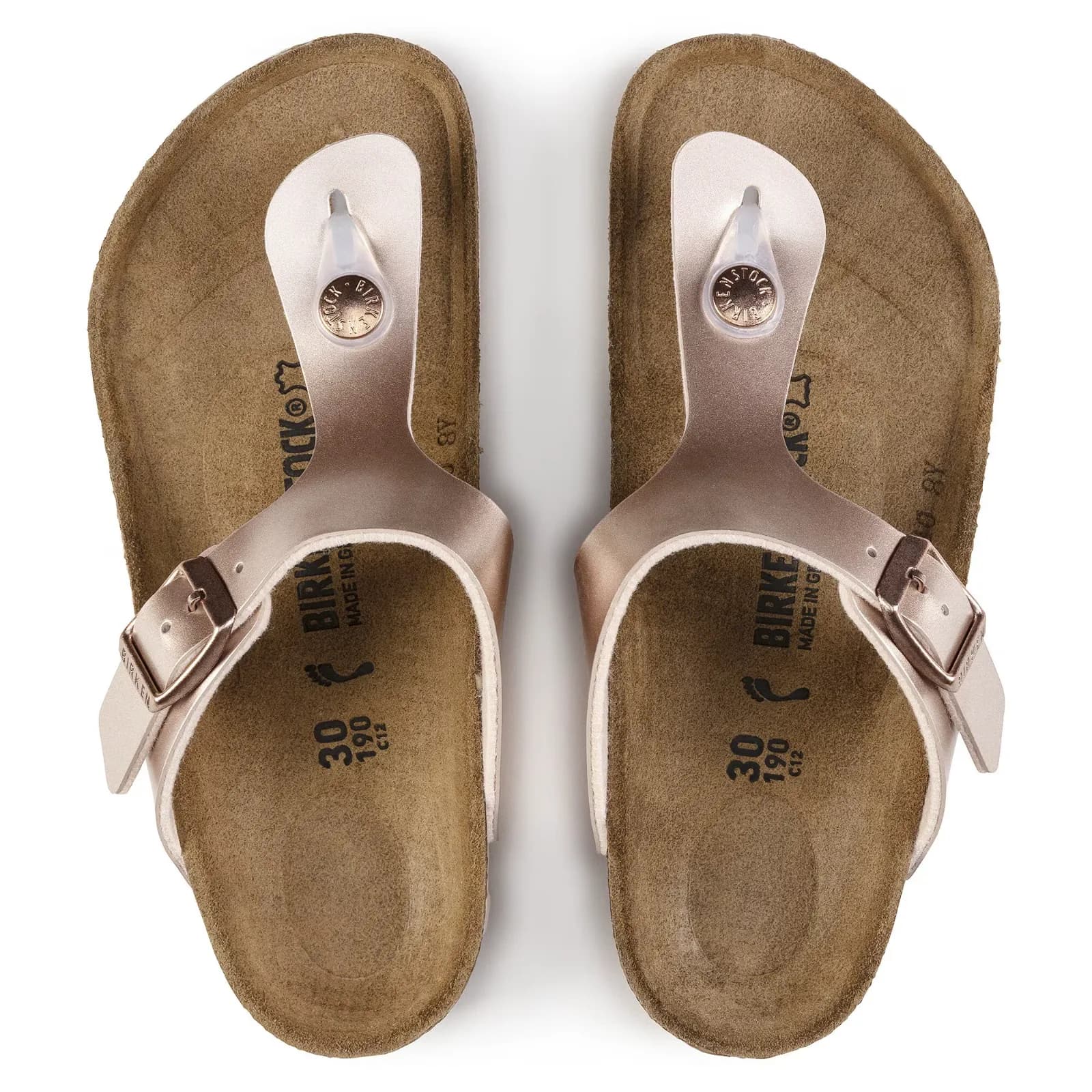 Birkenstock Gizeh Kids Magic Electric Metallic Copper sandals UK 1