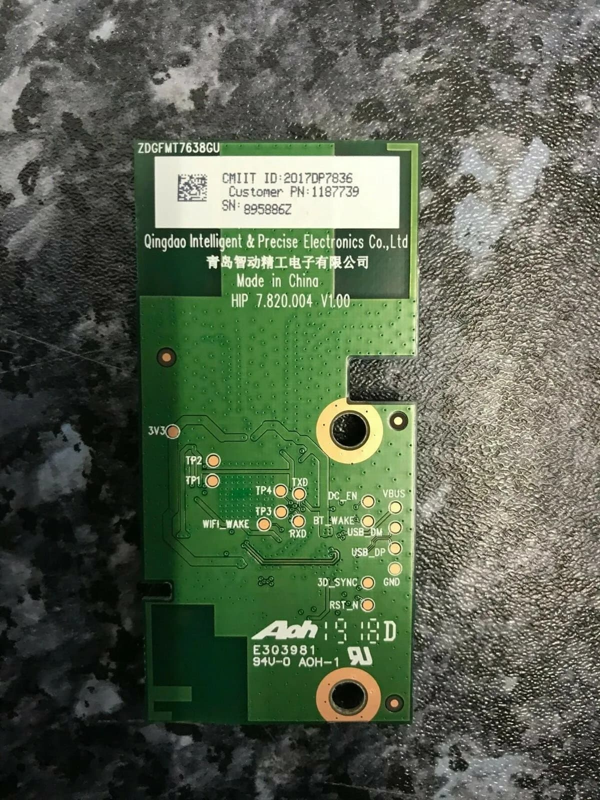 WIFI MODULE BOARD HISENSE H43B7500UK TV