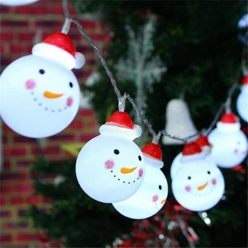 LED Snowman String Starry Light for Gardens Home Wedding Christmas Xmas Tree
