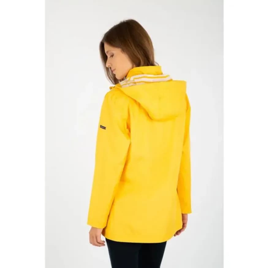 Armor Lux Parka Audierne Femm Womens Jacket Yellow Rain Coat WaterProof RRP 120