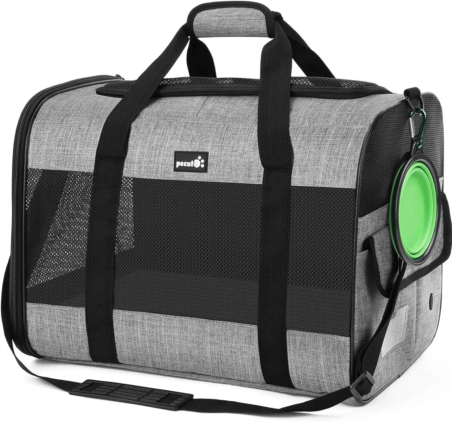 Pecute Pet Carrier Bag, Cat Carrier Handbag, Portable Dog Travel Bag Upto 4KG