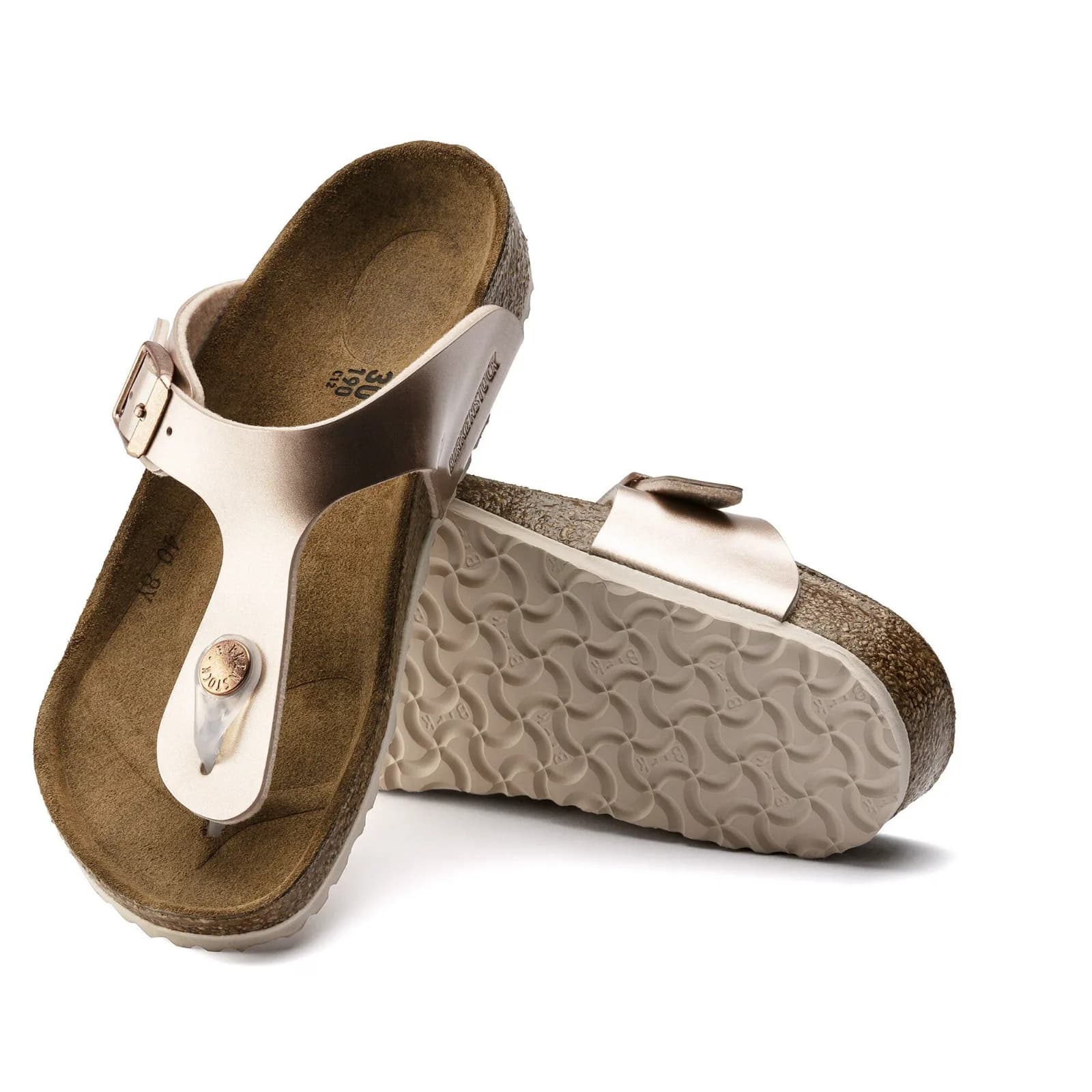 Birkenstock Gizeh Kids Magic Electric Metallic Copper sandals UK 1