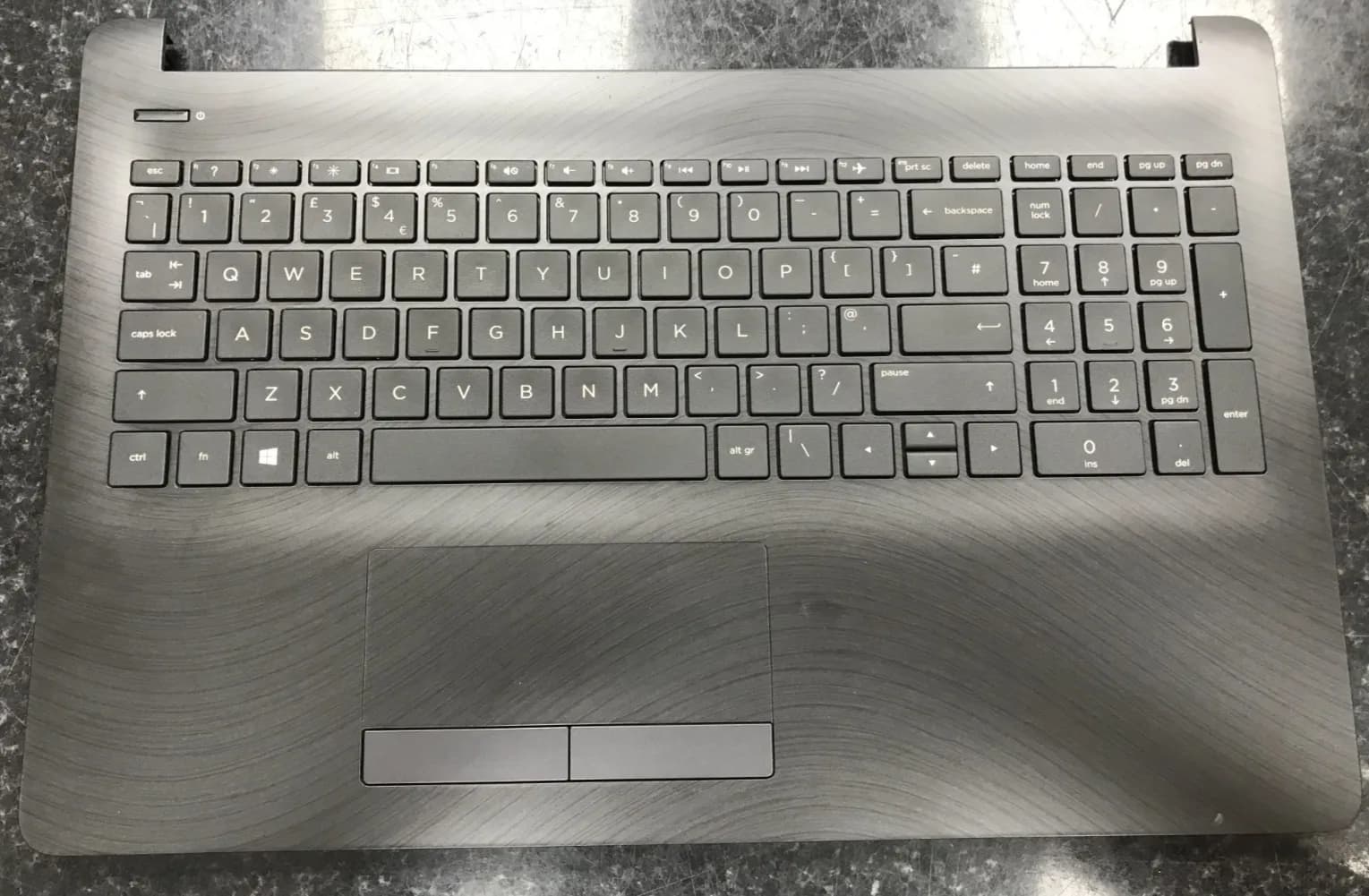 HP 15-bw060sa Laptop Palm Rest Keyboard Touchpad Genuine HP Grey