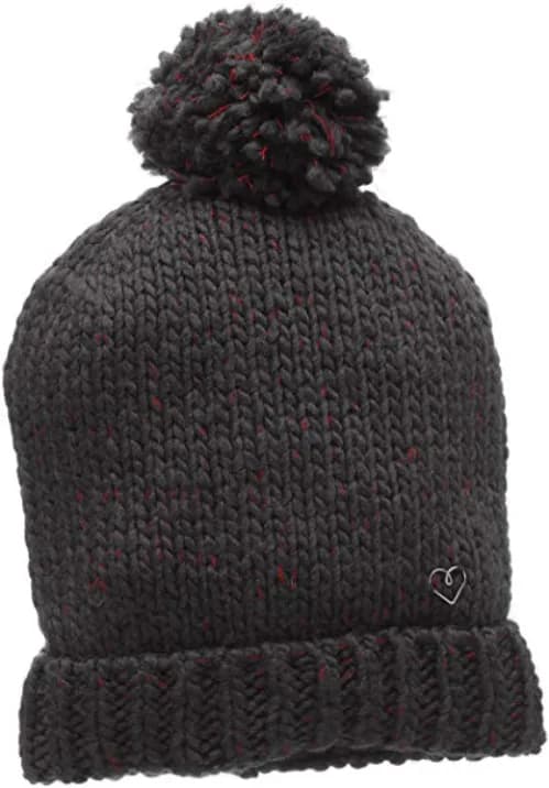 The hip Tee Beatrice Grey Womens Ladies Girls Pom Pom Beanie Hat