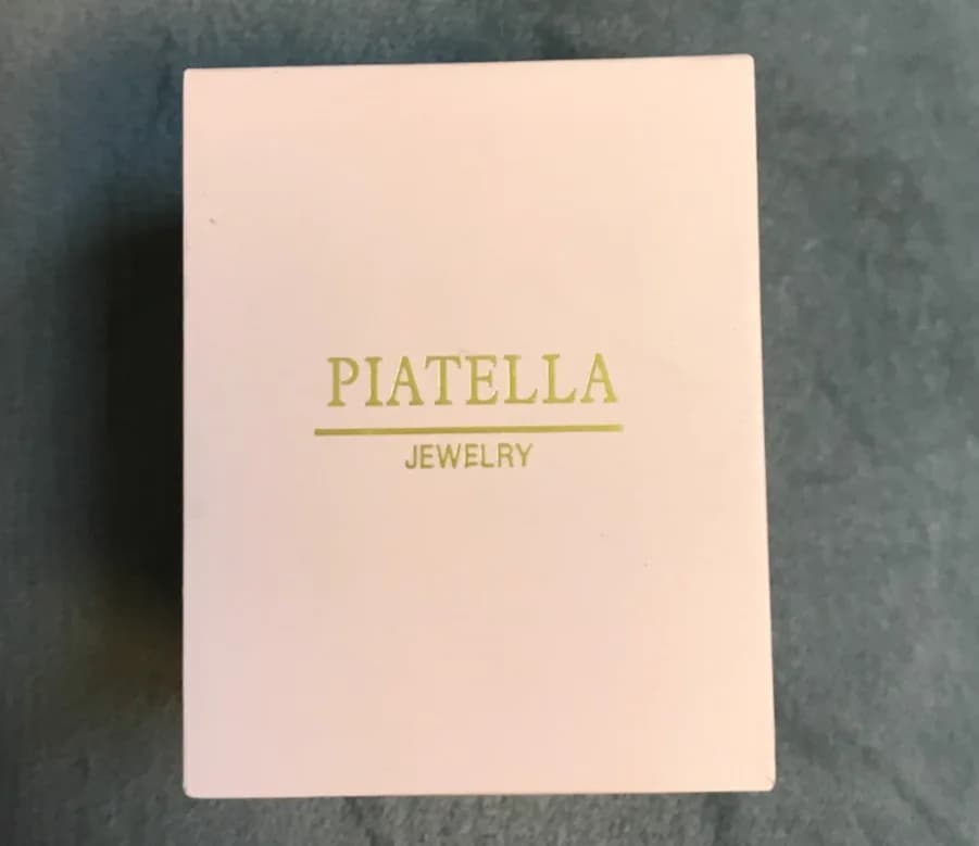 Piatella Women 18k Gold Plated & Diamond Earrings Gift Boxed