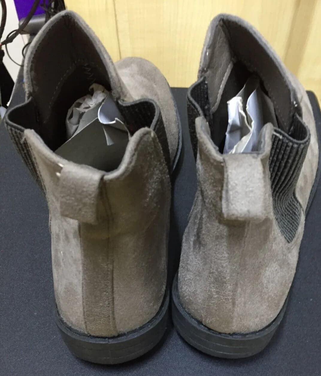 STUDIO WOMENS DOUBLE GUSSET CHELSEA BOOTS LIGHT BROWN UK SIZE 7