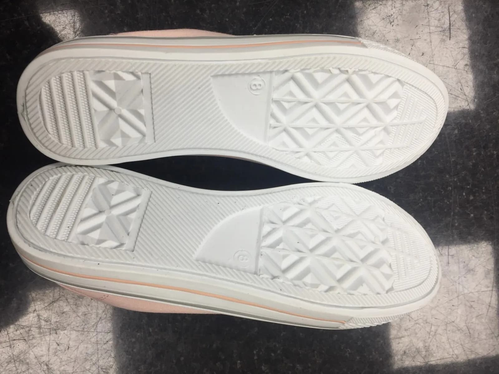 STUDIO Toe Cap Canvas Pink Pumps WOMENS