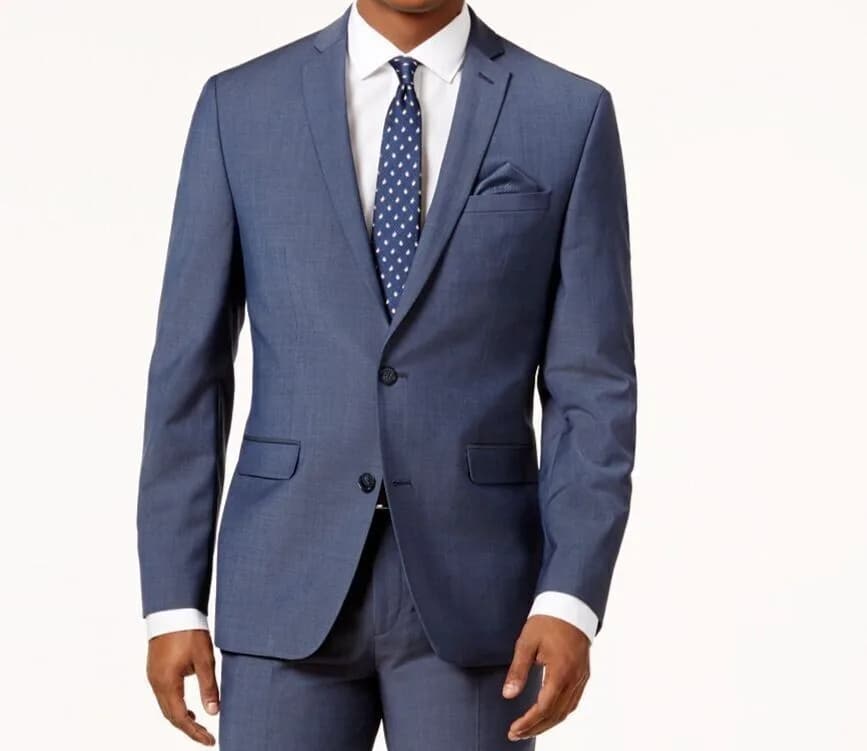 Racing Green Bar III Men's Teal Blue 2 Button Slim Fit Blazer 46R RRP $425.00