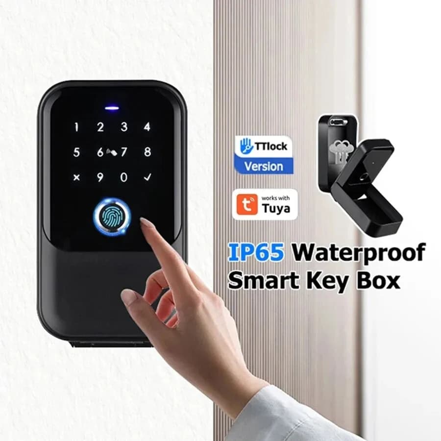 TTlock Smartkey Lock Box Wireless Electronic Key Safe with Digital Code App Cont