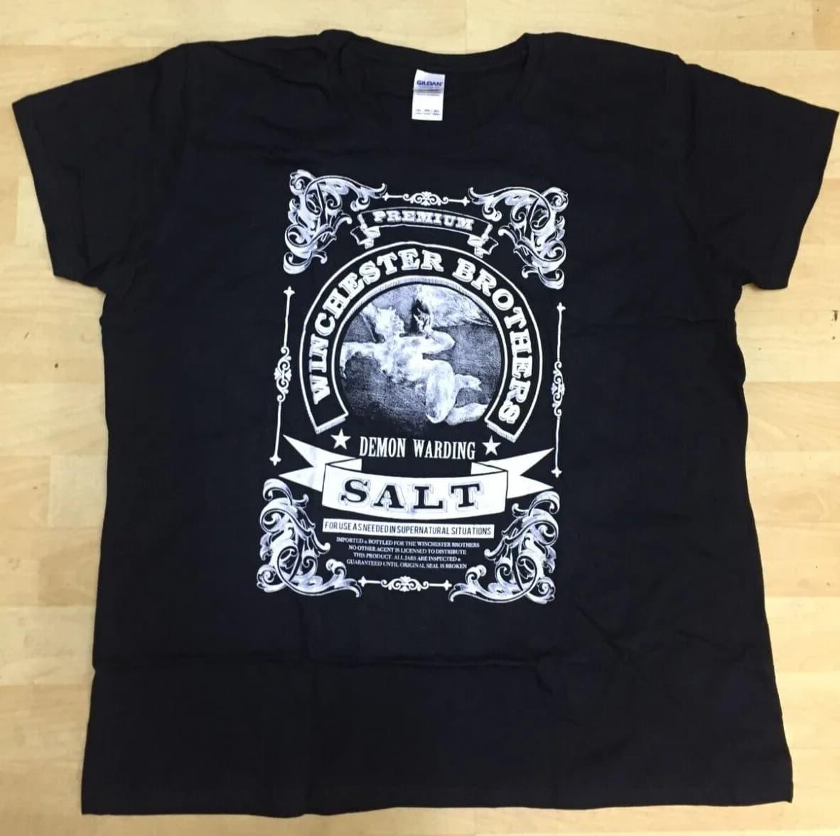 WOMENS LADIES WINCHESTER BROTHERS T SHIRT BLACK 2XL