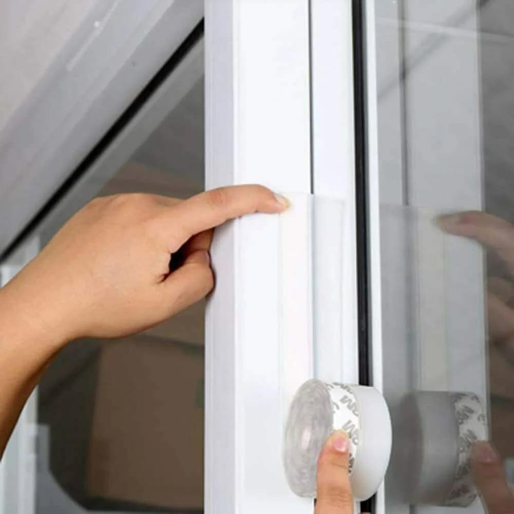 Silicone Door Bottom Seal Strip Tape 1M, 2M, 3M Transparent Weather Stop Insects