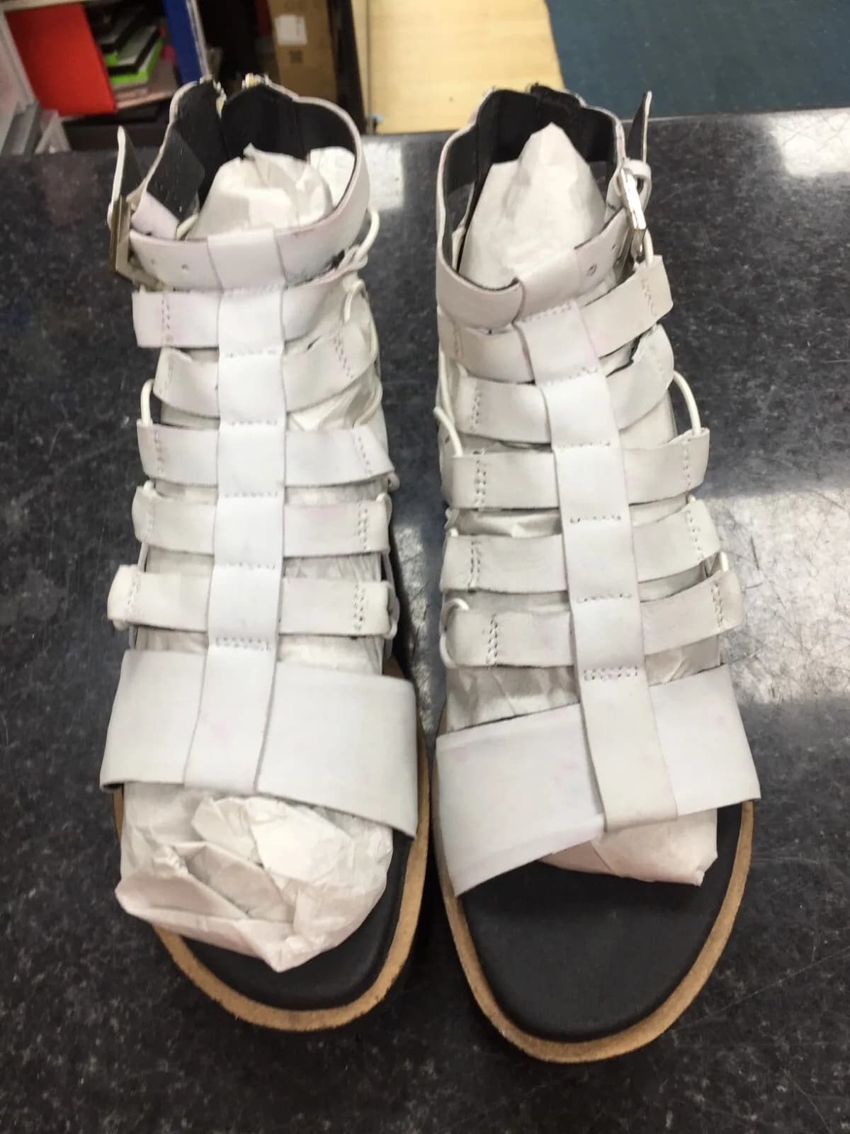 Free People Women's Off White SUnrise FLatform Sandals rrp $128.00 EU 39 UK 6