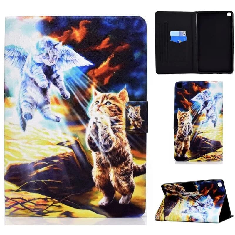 Galaxy Tab A (8.0”, 2019) SM-T290/SM-T295/ ANGEL CAT CASE FOLIO COVER FOR TABLET