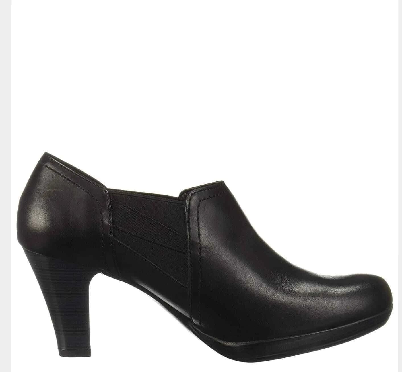Flexi Mitzy Women’s Genuine Cow Leather Heeled Shoe Black UK Size 7.5