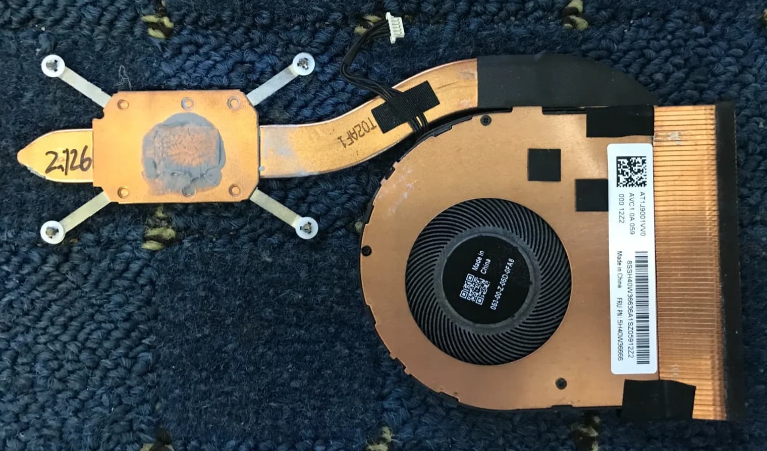 Lenovo X13 Yoga Gen 1 Heatsink Fan Genuine Original Part
