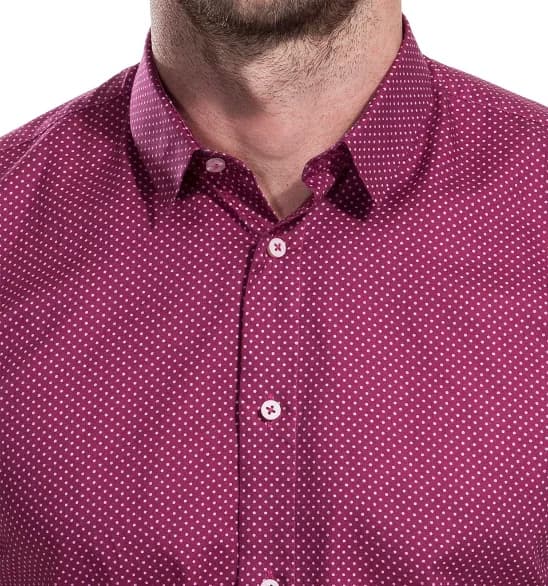 Mens Chess London Lowry Cherry Shirt James Anderson