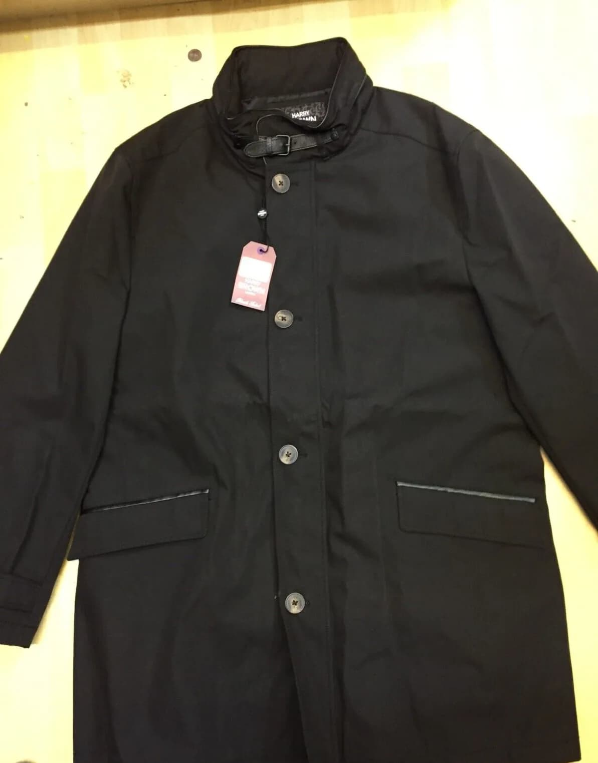 HARRY BROWN LONDON MEN'S BLACK WINTER JACKET XL BRAND NEW WITH TAGS
