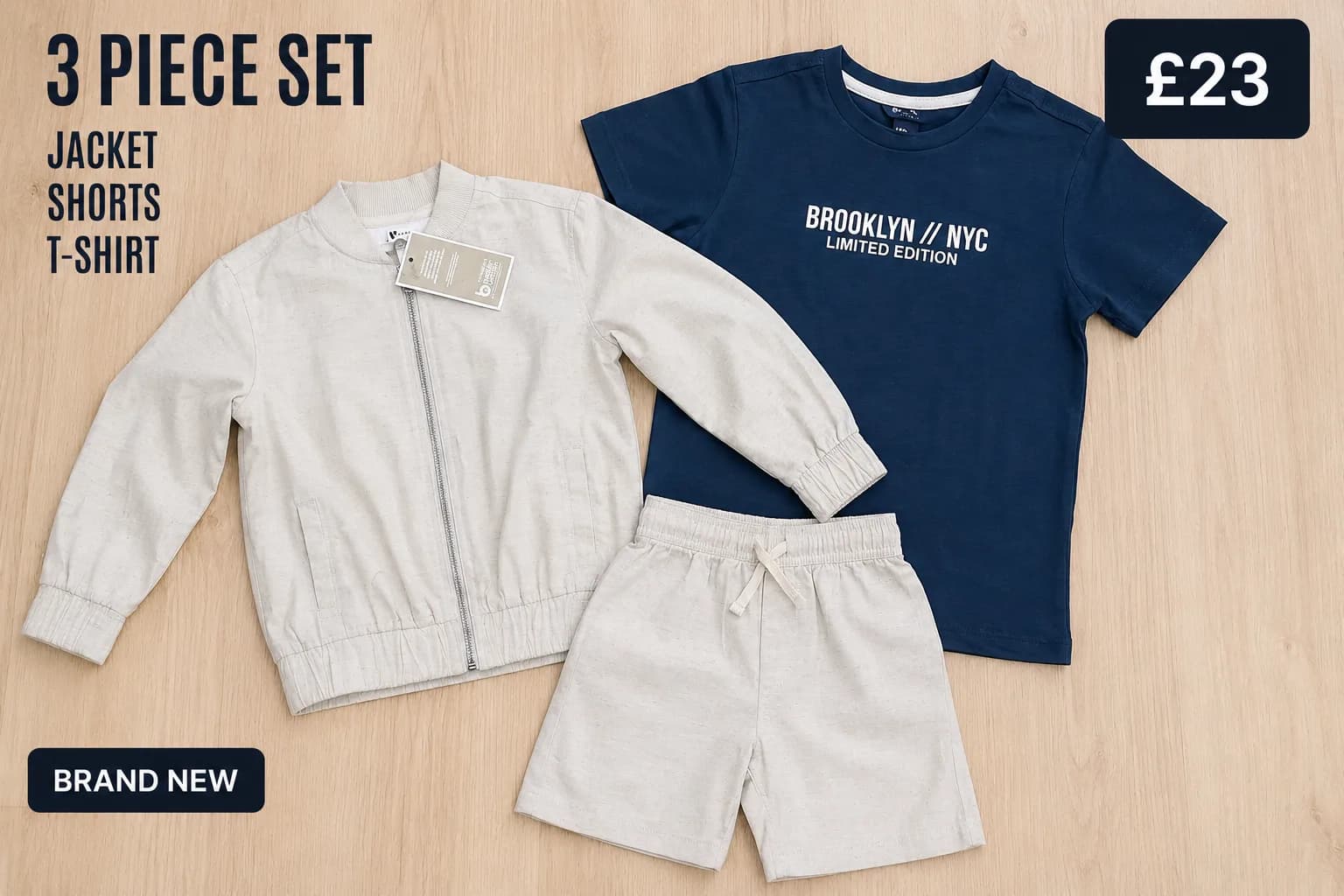 Kids Brooklyn NYC T-Shirt, Jacket & Shorts Set – Very Stylish Kids Brooklyn NYC