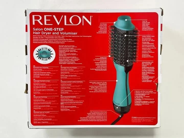 REVLON ONE-STEP VOLUMISER HAIR DRYER & VOLUMISER TEAL EDITION.