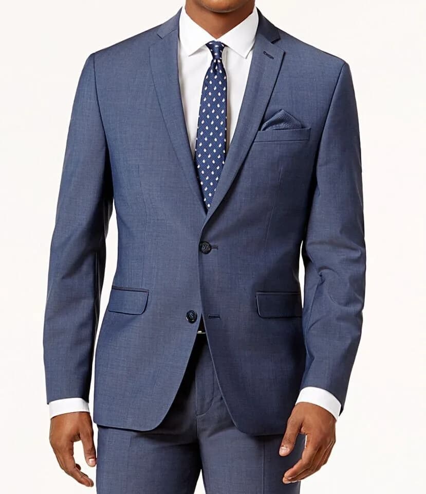 Racing Green Bar III Men's Teal Blue 2 Button Slim Fit Blazer 46R RRP $425.00