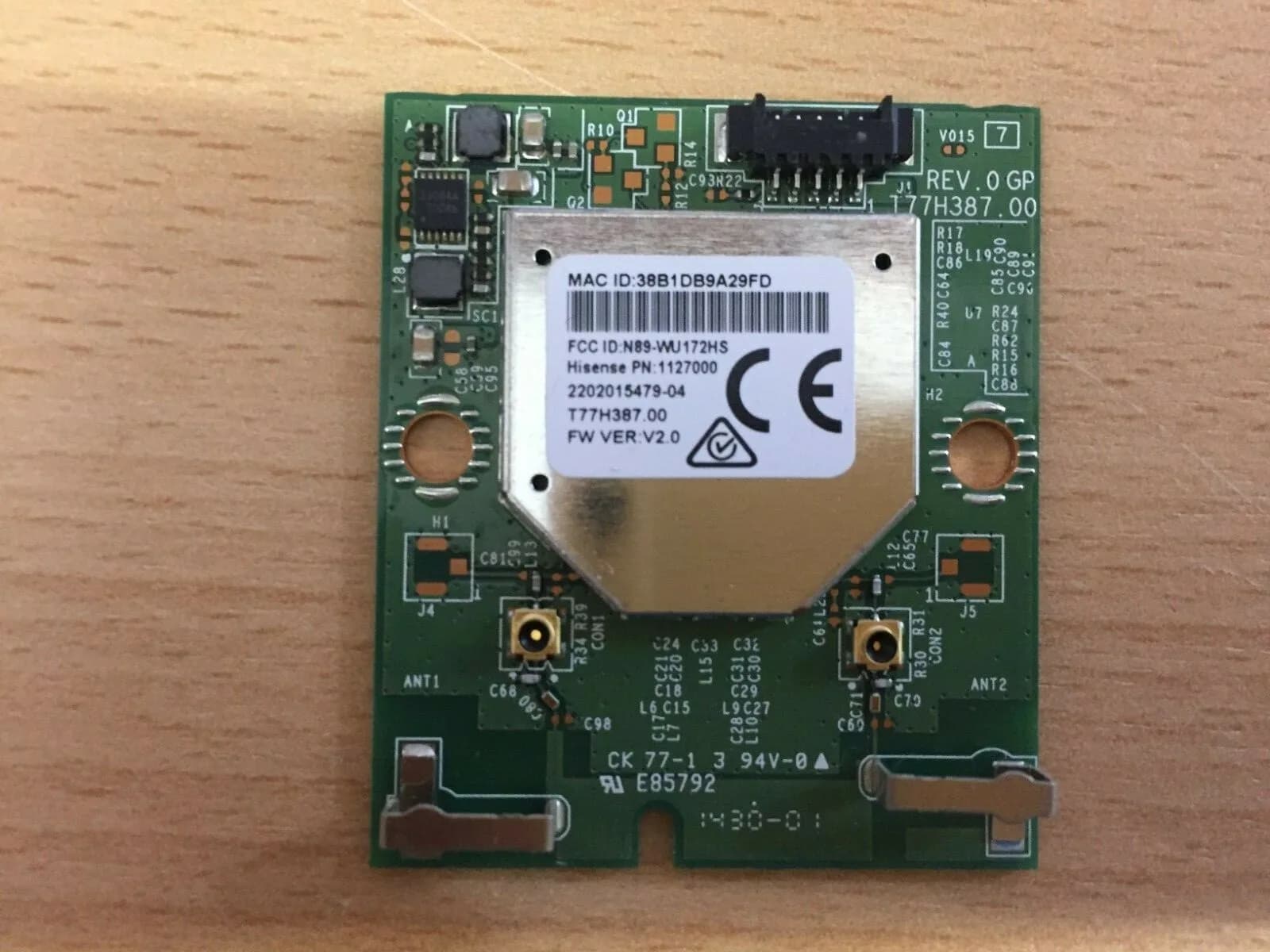 HISENSE LTDN50K220WTEU TV WIFI MODULE BOARD