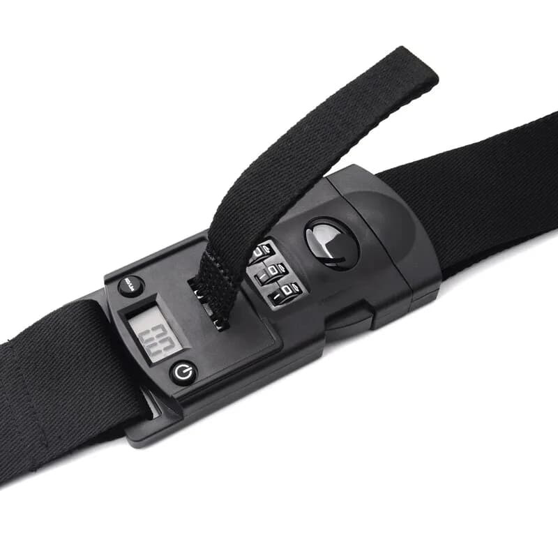 BITMORE CIPHER LOCK LUGGAGE BELTS WITH BUILT IN DIGITAL SCALES