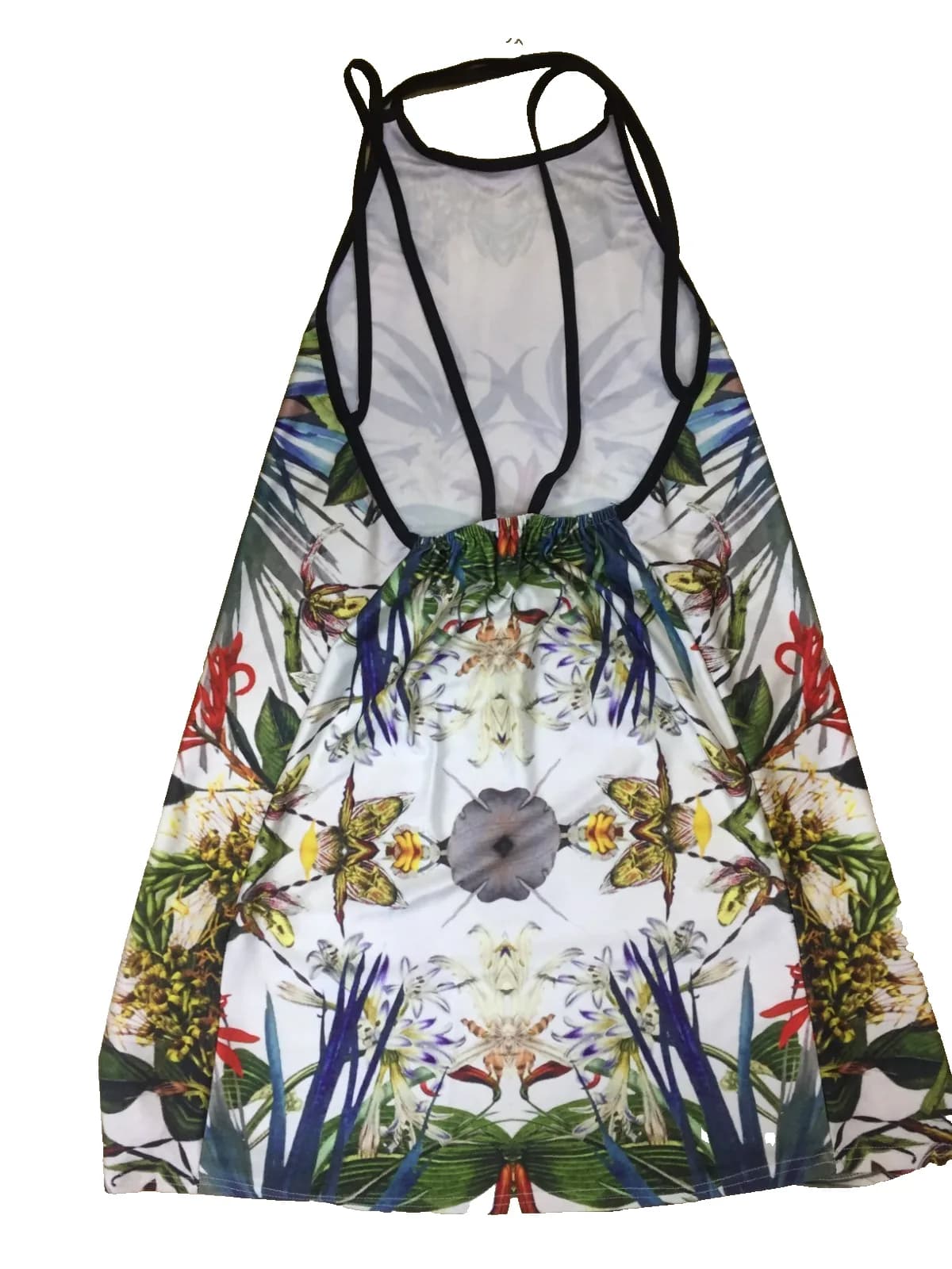 VINTAGE ROSE WOMENS FLORAL SUMMER BEACH DRESS S/M