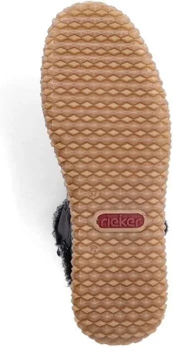 Rieker Z4278 Women’s Winter Boots EU 41 Black Warm Lined Comfort Zip Ankle Boots