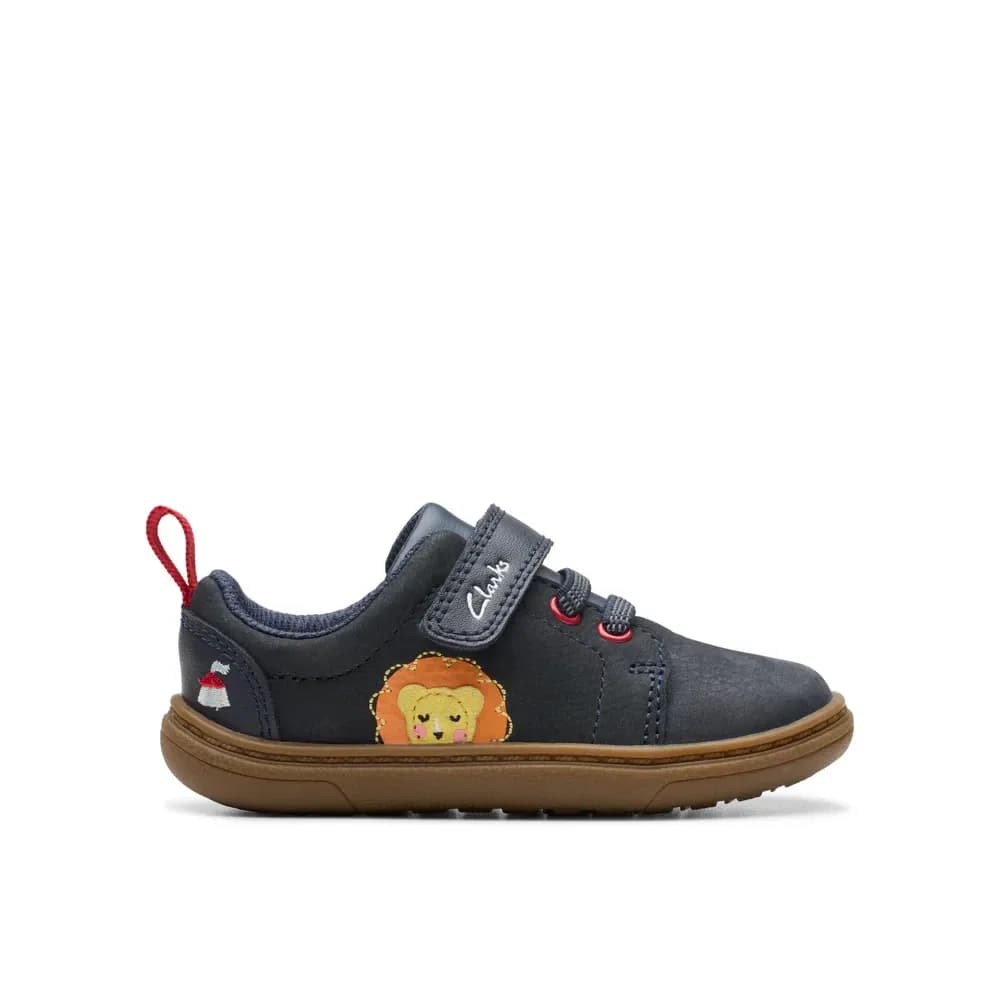 Clarks Flash Brill Navy Baby First Shoes UK 5 F EU 21 Toddler Boys