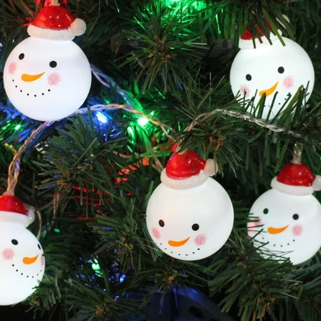 LED Snowman String Starry Light for Gardens Home Wedding Christmas Xmas Tree