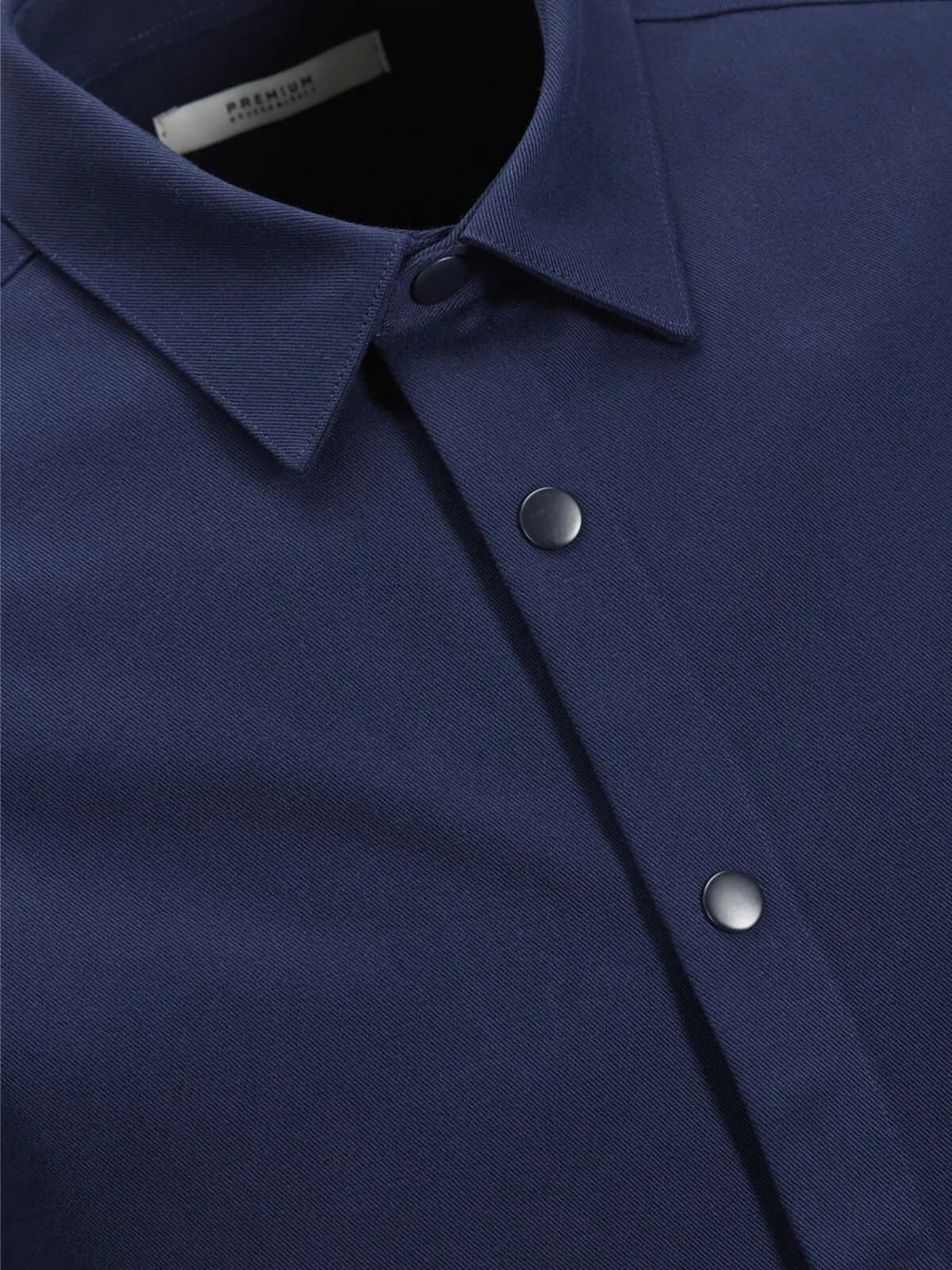 MENS JACK & JONES MINIMALIST LONG SLEEVE SHIRT NAVY L/42