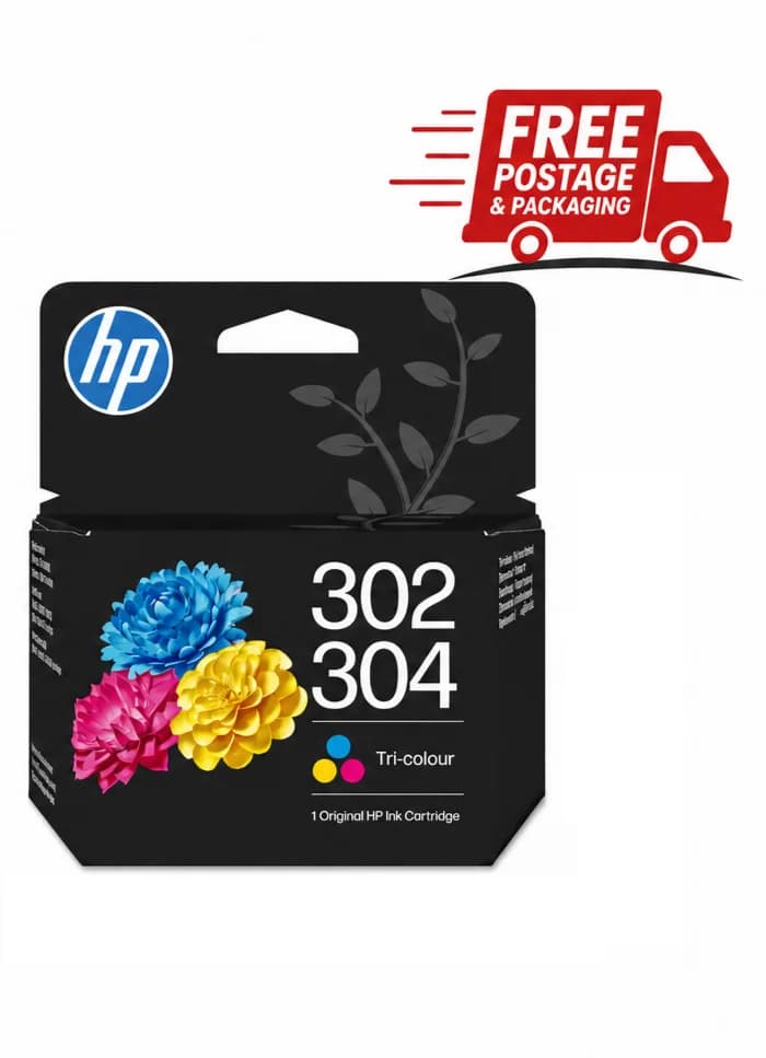 ORIGINAL HP 302 / 304 INK CARTRIDGE TRI COLOUR BRAND NEW SEALED